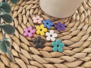 Pendientes Charms Flores