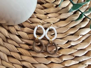 Pendientes Vínculo marrón