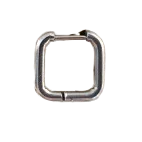 aro rectangular plateado