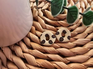 pendientes leopardo mini