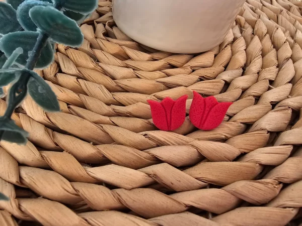 pendientes mini tulipanes