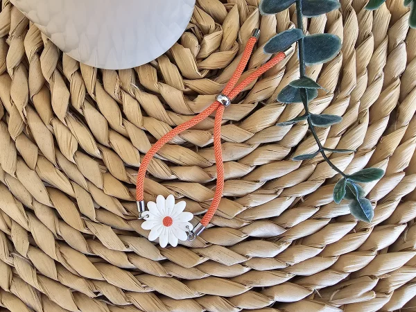 pulsera margarita naranja
